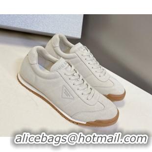 Best Price Prada Suede Sneakers Light Grey PR120605 1206029 2026