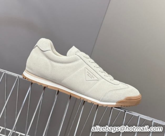 Best Price Prada Suede Sneakers Light Grey PR120605 1206029 2026