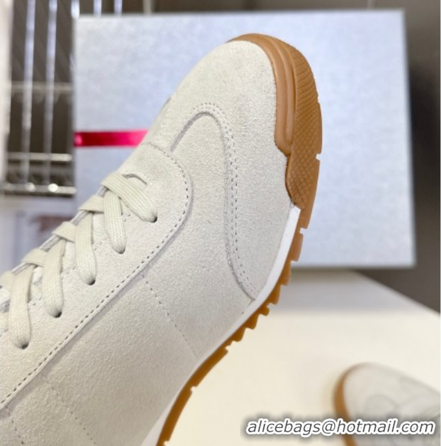 Best Price Prada Suede Sneakers Light Grey PR120605 1206029 2026