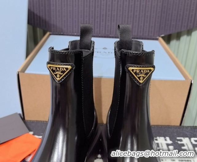 Pretty Style Prada Brushed leather booties Black 1T186O 1206043 2026