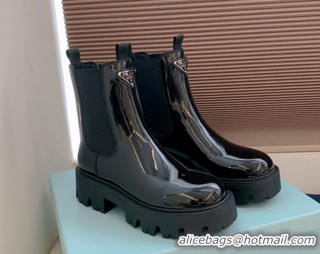 Sophisticated Prada Patent leather booties Black 1T186O 1206045 2026