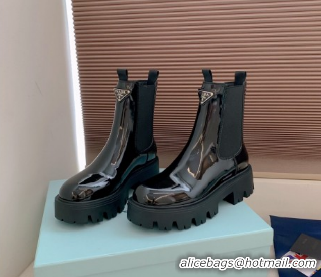 Sophisticated Prada Patent leather booties Black 1T186O 1206045 2026