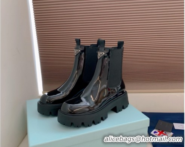 Sophisticated Prada Patent leather booties Black 1T186O 1206045 2026