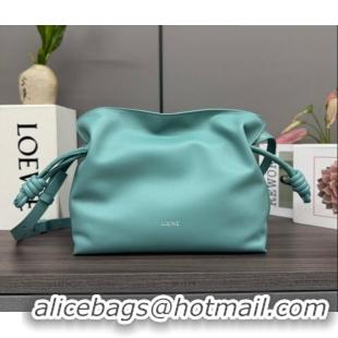 Buy Discount Loewe Flamenco Medium Clutch in Nappa Calfskin Leather 262386 Water Blue 2026