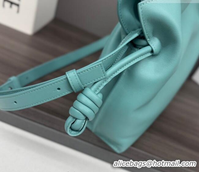 Buy Discount Loewe Flamenco Medium Clutch in Nappa Calfskin Leather 262386 Water Blue 2026