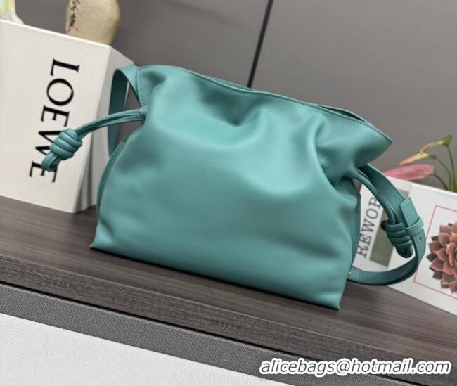 Buy Discount Loewe Flamenco Medium Clutch in Nappa Calfskin Leather 262386 Water Blue 2026