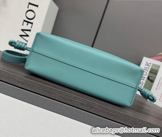 Buy Discount Loewe Flamenco Medium Clutch in Nappa Calfskin Leather 262386 Water Blue 2026