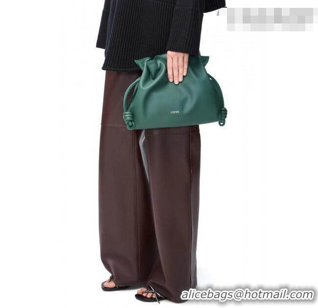 Best Product Loewe Flamenco Medium Clutch in Nappa Calfskin Leather 262386 Black 2026