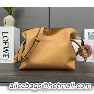 Trendy Design Loewe Flamenco Medium Clutch in Nappa Calfskin Leather 262386 Warm Desert Yellow 2026