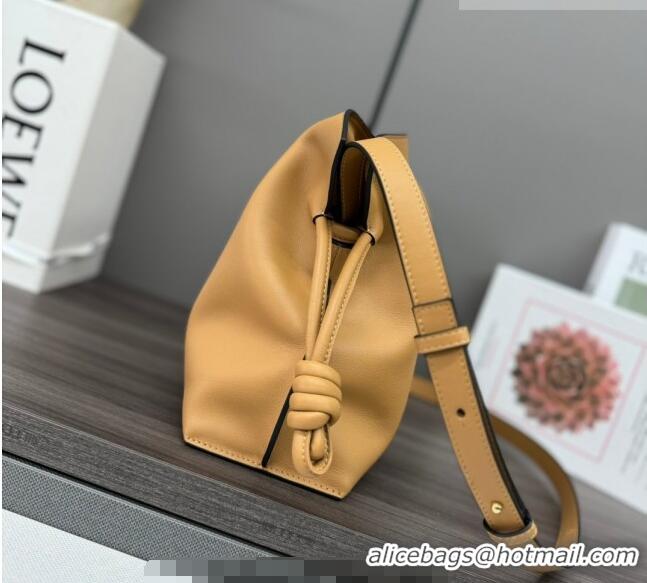 Trendy Design Loewe Flamenco Medium Clutch in Nappa Calfskin Leather 262386 Warm Desert Yellow 2026