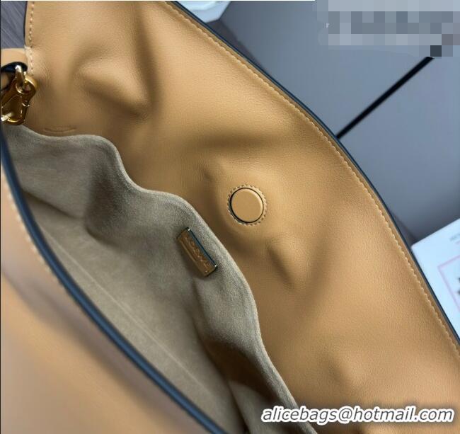 Trendy Design Loewe Flamenco Medium Clutch in Nappa Calfskin Leather 262386 Warm Desert Yellow 2026