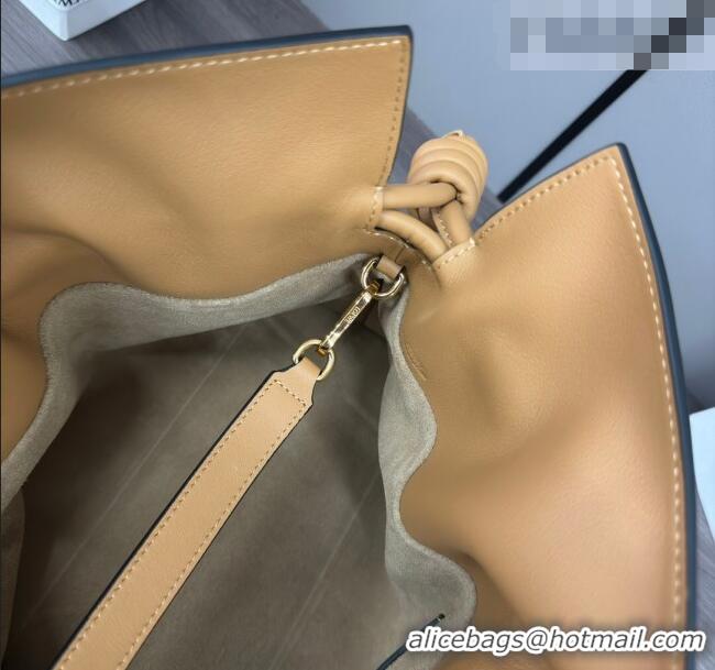 Trendy Design Loewe Flamenco Medium Clutch in Nappa Calfskin Leather 262386 Warm Desert Yellow 2026