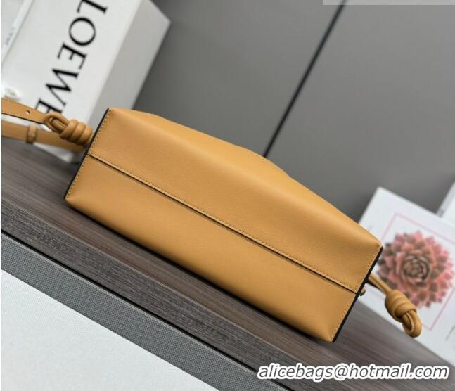 Trendy Design Loewe Flamenco Medium Clutch in Nappa Calfskin Leather 262386 Warm Desert Yellow 2026