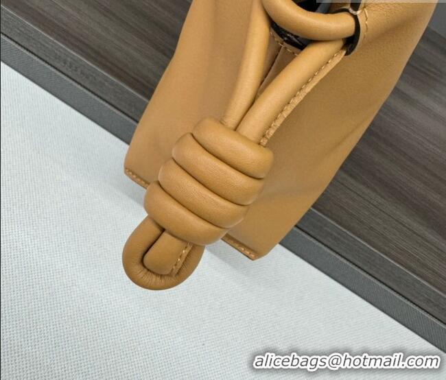 Trendy Design Loewe Flamenco Medium Clutch in Nappa Calfskin Leather 262386 Warm Desert Yellow 2026