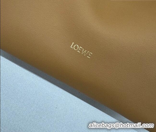 Trendy Design Loewe Flamenco Medium Clutch in Nappa Calfskin Leather 262386 Warm Desert Yellow 2026