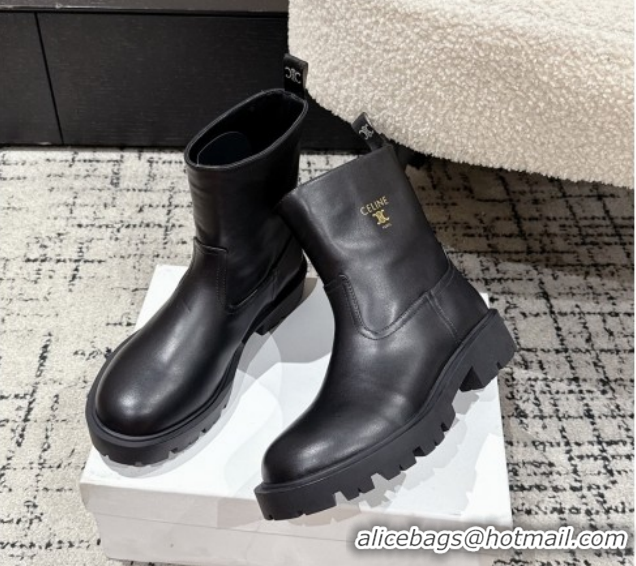 Top Grade Celine Margaret Ankle Boots 3.5cm in Calfskin Leather Black 1209055 2026
