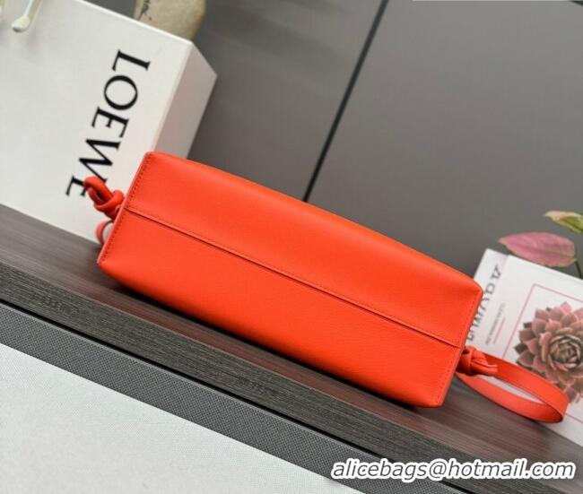 Good Taste Loewe Flamenco Medium Clutch in Nappa Calfskin Leather 262386 Orange 2026
