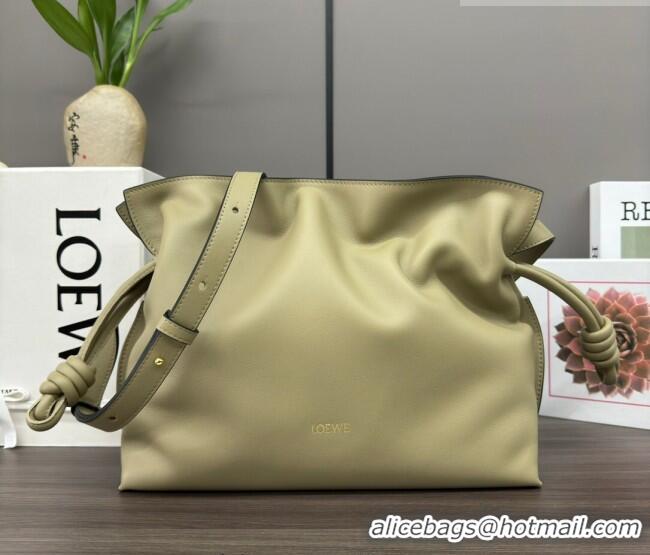 Shop Discount Loewe Flamenco Medium Clutch in Nappa Calfskin Leather 262386 Clay Green 2026