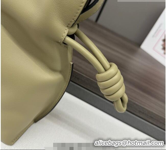 Shop Discount Loewe Flamenco Medium Clutch in Nappa Calfskin Leather 262386 Clay Green 2026