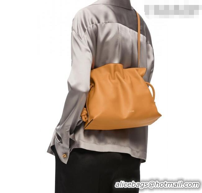 Top Grade Loewe Flamenco Medium Clutch in Nappa Calfskin Leather 262386 Pearly Grey 2026