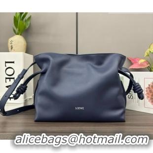 Well Crafted Loewe Flamenco Medium Clutch in Nappa Calfskin 262386 Abyss Blue 2026
