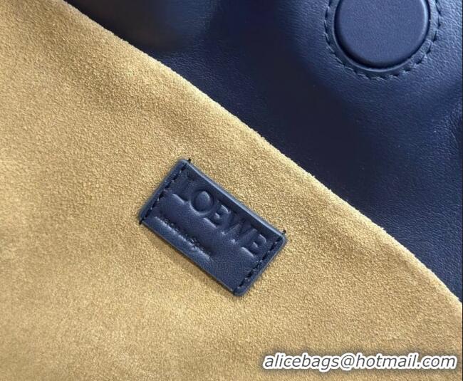 Well Crafted Loewe Flamenco Medium Clutch in Nappa Calfskin 262386 Abyss Blue 2026