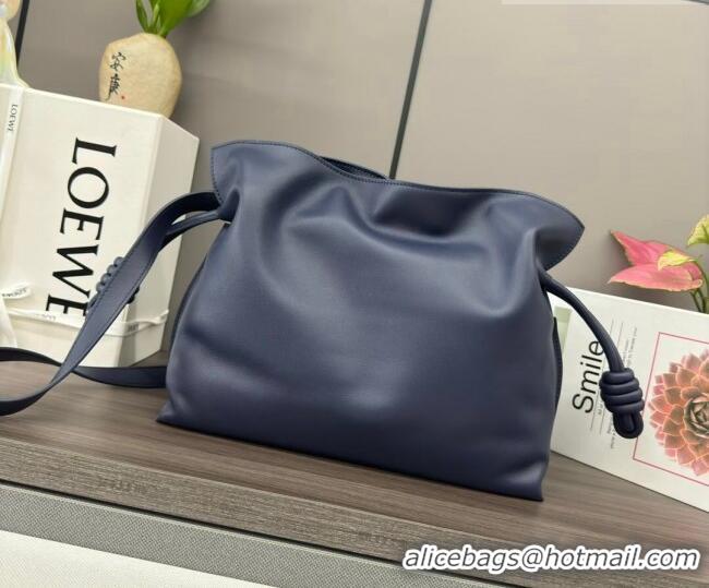 Well Crafted Loewe Flamenco Medium Clutch in Nappa Calfskin 262386 Abyss Blue 2026