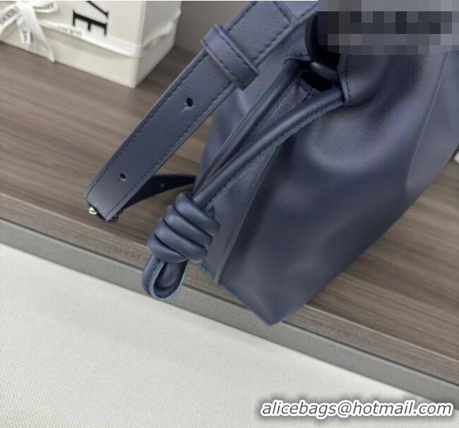 Well Crafted Loewe Flamenco Medium Clutch in Nappa Calfskin 262386 Abyss Blue 2026