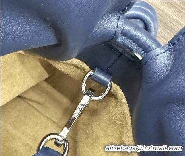 Well Crafted Loewe Flamenco Medium Clutch in Nappa Calfskin 262386 Abyss Blue 2026