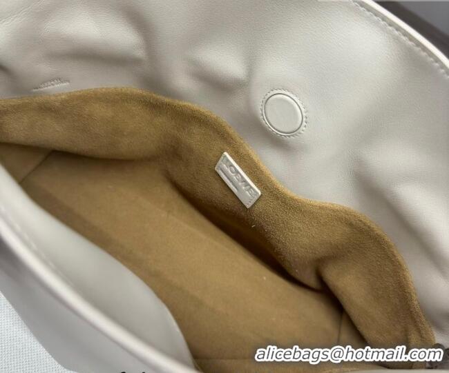 Top Quality Loewe Flamenco Medium Clutch in Nappa Calfskin Leathe262386 Sea Salt Whiter 262386 Sea Salt White 2026