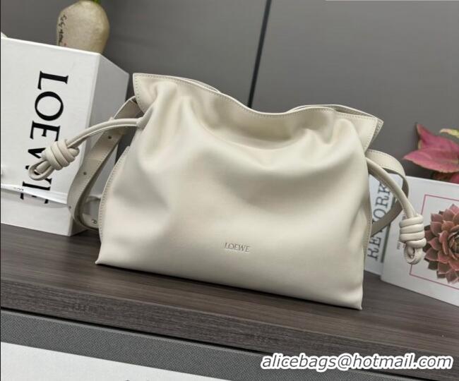 Top Quality Loewe Flamenco Medium Clutch in Nappa Calfskin Leathe262386 Sea Salt Whiter 262386 Sea Salt White 2026