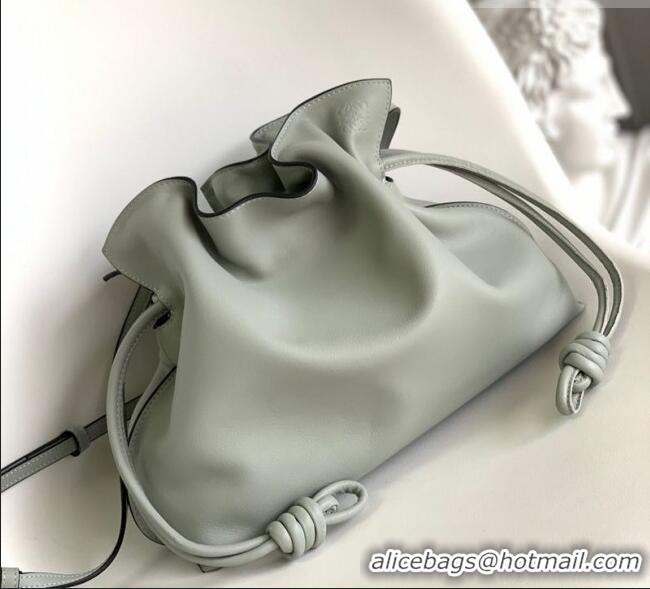 Trendy Design Loewe Flamenco Medium Clutch in Nappa Calfskin Leather 262386 Ash Grey 2026