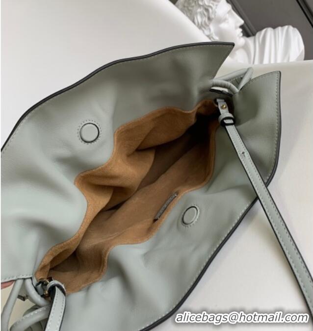 Trendy Design Loewe Flamenco Medium Clutch in Nappa Calfskin Leather 262386 Ash Grey 2026