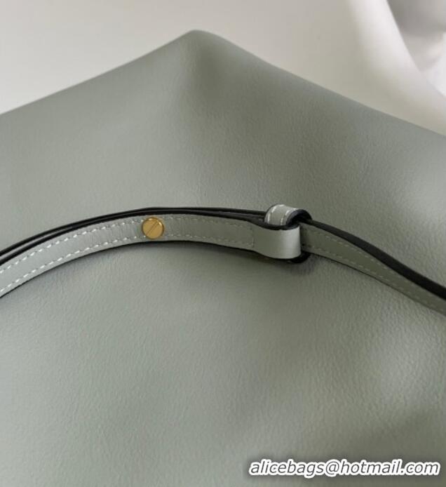 Trendy Design Loewe Flamenco Medium Clutch in Nappa Calfskin Leather 262386 Ash Grey 2026