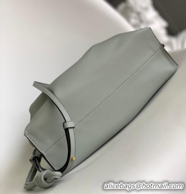Trendy Design Loewe Flamenco Medium Clutch in Nappa Calfskin Leather 262386 Ash Grey 2026