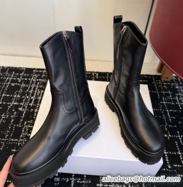 Good Quality Celine Black Calfskin Leather Ankle Boots 4.5cm CE1209021 1209061 2026