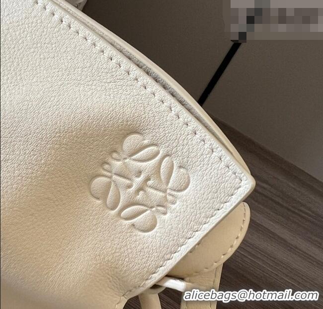 Classic Specials Loewe Flamenco Medium Clutch in Nappa Calfskin Leather 262386 Rice White 2026
