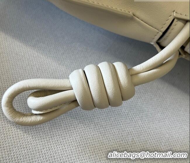 Classic Specials Loewe Flamenco Medium Clutch in Nappa Calfskin Leather 262386 Rice White 2026