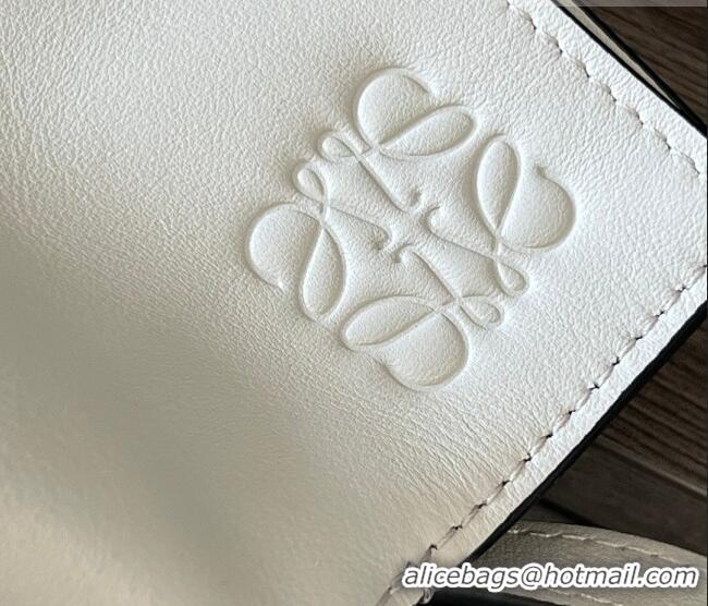 Good Taste Loewe Flamenco Medium Clutch in Nappa Calfskin Leather 262386 Light Grey 2026