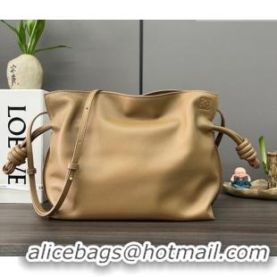 Grade Quality Loewe Flamenco Medium Clutch in Nappa Calfskin Leather 262386 Oak Brown 2026