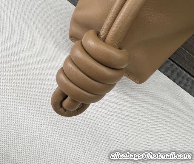 Grade Quality Loewe Flamenco Medium Clutch in Nappa Calfskin Leather 262386 Oak Brown 2026