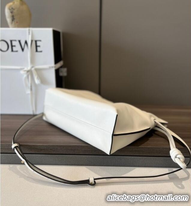 Well Crafted Loewe Flamenco Medium Clutch in Nappa Calfskin Leather 262386 Soft White 2026