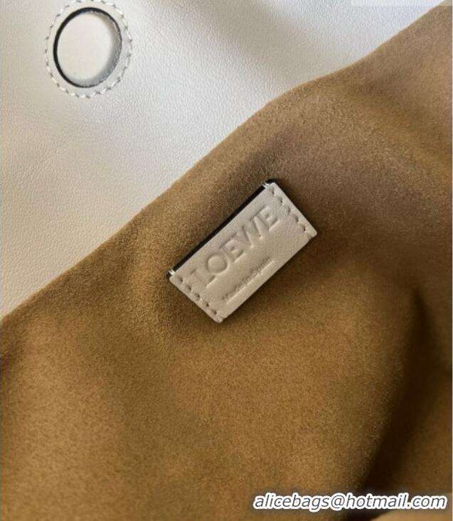 Well Crafted Loewe Flamenco Medium Clutch in Nappa Calfskin Leather 262386 Soft White 2026