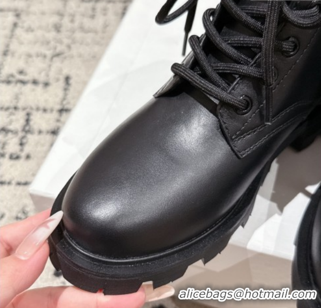 Buy Luxury Celine Black Calfskin Leather Ankle Boots with Buckle 2025 CE1209028 1209068 2026