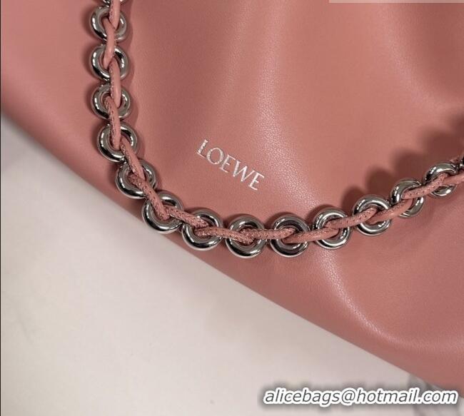 Luxury Cheap Loewe Medium Flamenco purse in mellow nappa lambskin Leather 012403 Blush Pink 2026