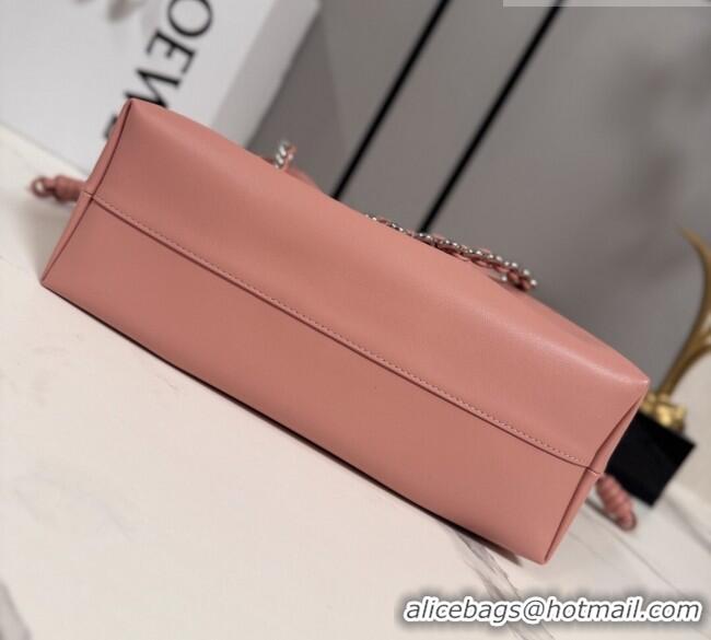 Luxury Cheap Loewe Medium Flamenco purse in mellow nappa lambskin Leather 012403 Blush Pink 2026