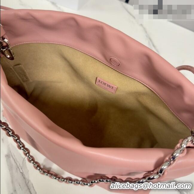 Luxury Cheap Loewe Medium Flamenco purse in mellow nappa lambskin Leather 012403 Blush Pink 2026