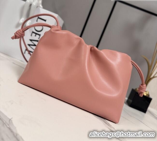 Luxury Cheap Loewe Medium Flamenco purse in mellow nappa lambskin Leather 012403 Blush Pink 2026