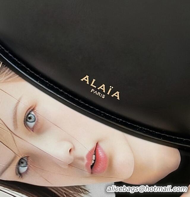 Promotional Alaia Hip Small Bucket Bag in Calfskin Leather 8857 Black 2026