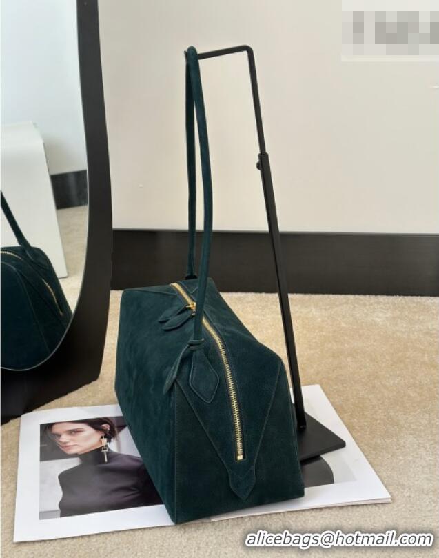 Grade Design Alaia Le Bouledogue Bowling Shoulder Bag in Nubuck Leather 8855 Forest Green 2026